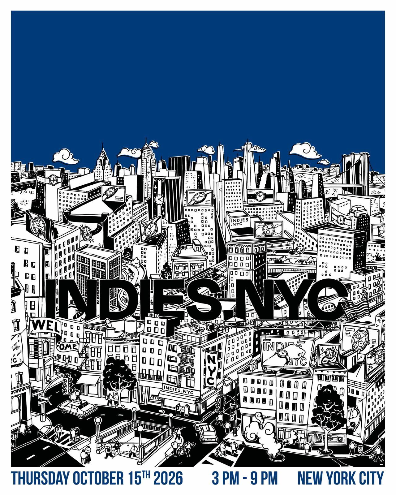 Indies.NYC – Thursday, October 15, 2026, 3 PM – 9 PM, New York City